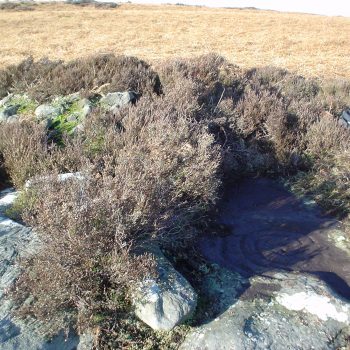 Cup and ring marked stone. © Copyright ARS Ltd 2018