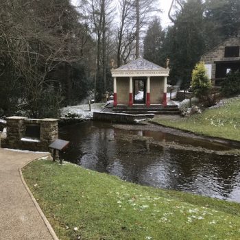 Temple reconstruction at Vindolanda.