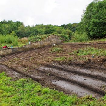 The slipway and dam after most of the clearance work has been completed. © Copyright Archaeo-Environment