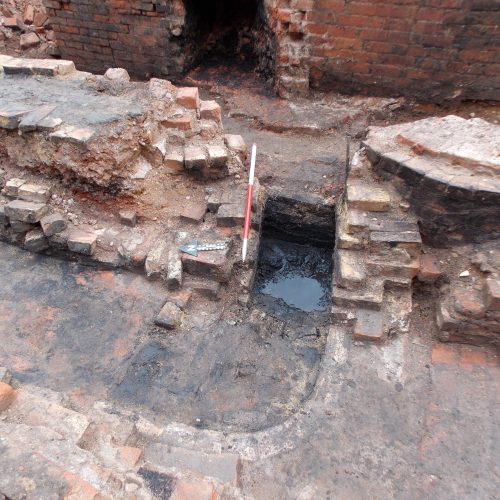 Parts of the surviving brick-built flue system. © Copyright ARS Ltd