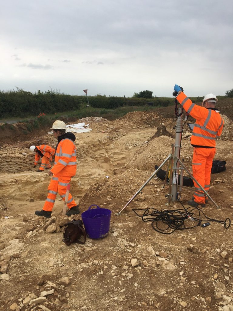 Using photogrammetry to accurately record the kiln. © Copyright ARS Ltd 2020.