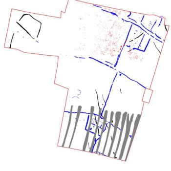 A plan of the site showing all archaeological features belonging to all phases. © Copyright ARS Ltd 2020