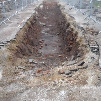 Early 20th century concrete floor associated with 20th century basement. © Copyright ARS Ltd 2020