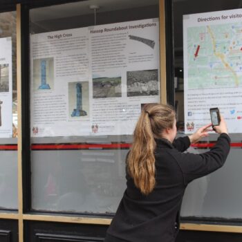 Bakewell Crosses Display in Portland Square