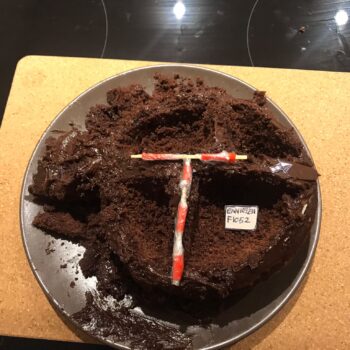 An excavated cake © Copyright ARS Ltd 2021