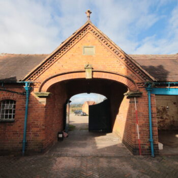 View of the Grade II Listed Coach House, added in the late 19th century during H Mitchell's ownership of the site © Copyright ARS Ltd 2022