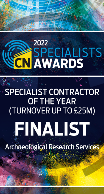 ARS Ltd Finalist for Specialist Contractor of the Year - CN Specialist Awards 2022