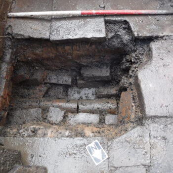 Inserted underfloor drainage in a blind-back house fronting Baptist Street © Copyright ARS Ltd 2022